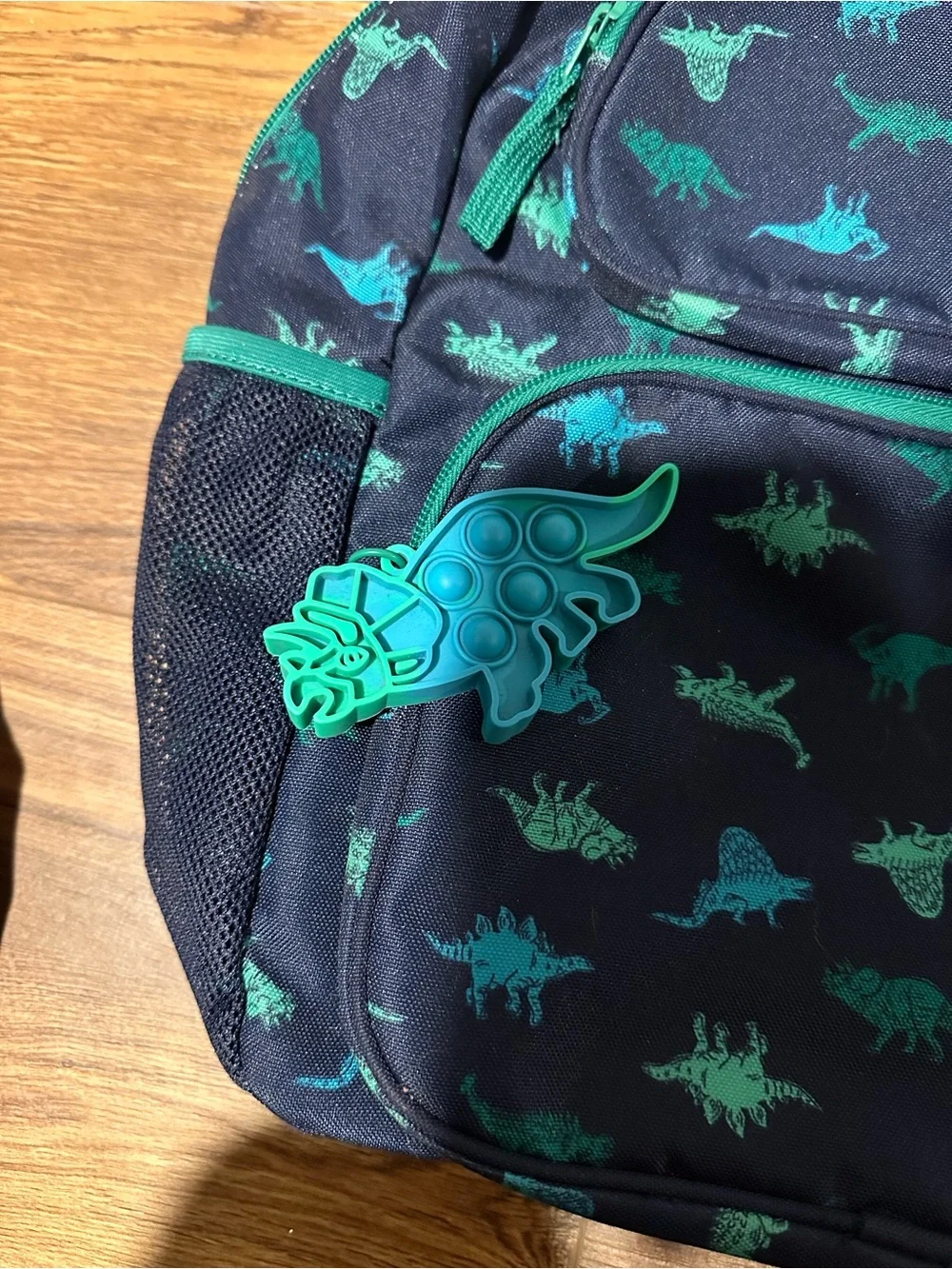 Cat & Jack Navy and Teal Dinosaur Kids Backpack